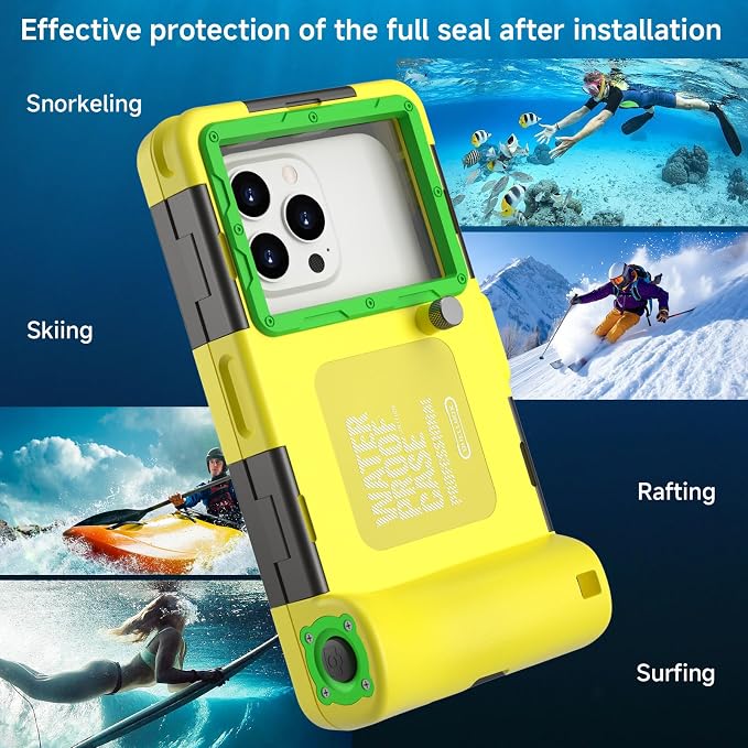 Underwater Phone Case for Snorkeling, Professional Deep Diving Waterproof Phone - Image 7