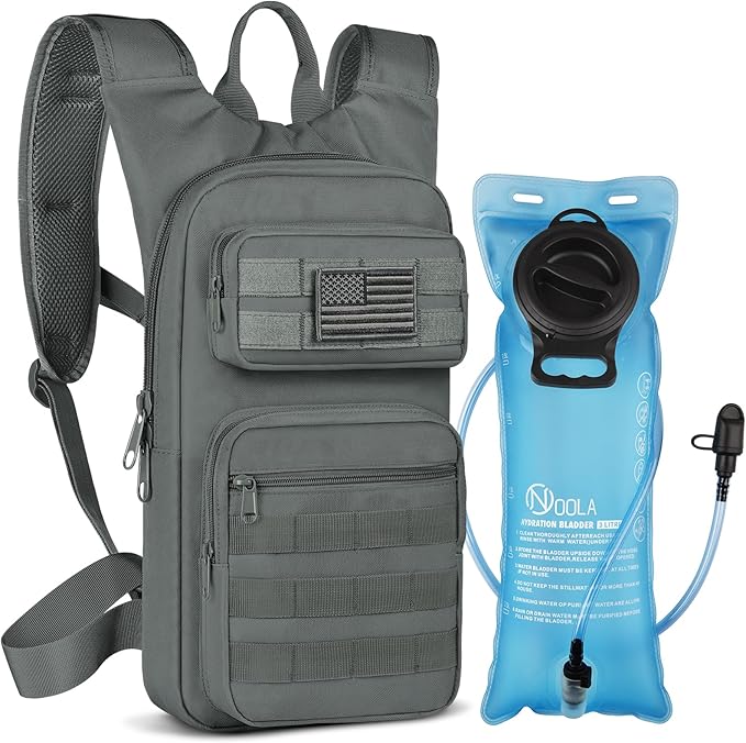 NOOLA Hydration Backpack with 3L TPU Water Bladder, Tactical Molle Water by NOOLA