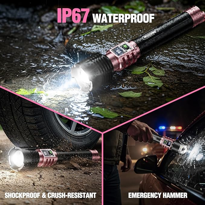 WdtPro Rechargeable LED Flashlights High Lumens, Super Bright 90000LM - Image 4