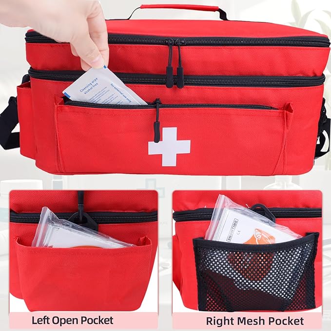 ALSLEA First Aid Bag Empty Large Medical Bag - Image 4