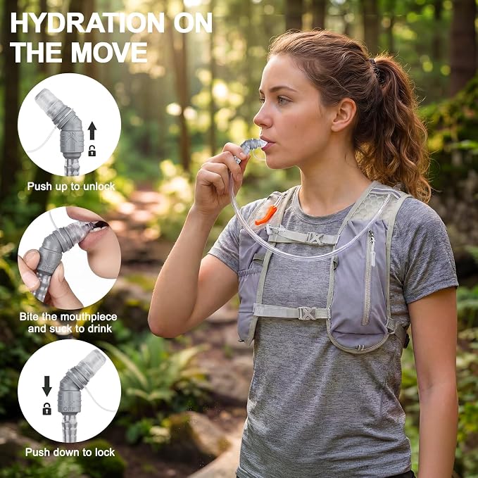 KUYOU Running Vest for Women & Men, Lightweight Hydration Backpack - Image 5
