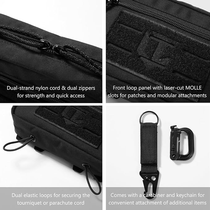 Tactical Admin Pouch Laser Cut MOLLE EDC Tool Organizer - Image 6