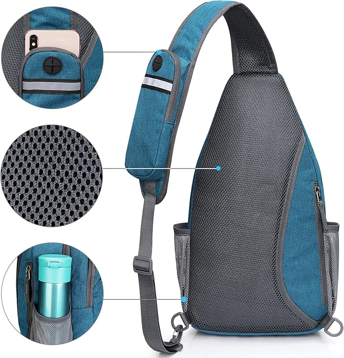 G4Free Sling Bag RFID Blocking Sling Backpack Crossbody Chest Bag Daypack - Image 7