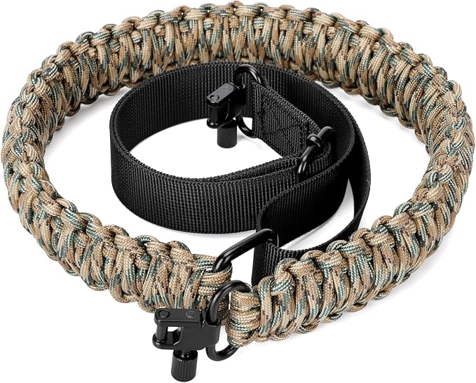 Double Braide 550LB Shotgun Sling 2 Point Paracord Rifle Sling, Non-Slip by FlipfitHoslimar