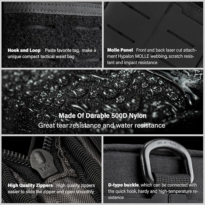 TACTICAL GEEK EDC Compact Waist Pocket Pouch, Men EDC Pouch Organizer, Utility - Image 4