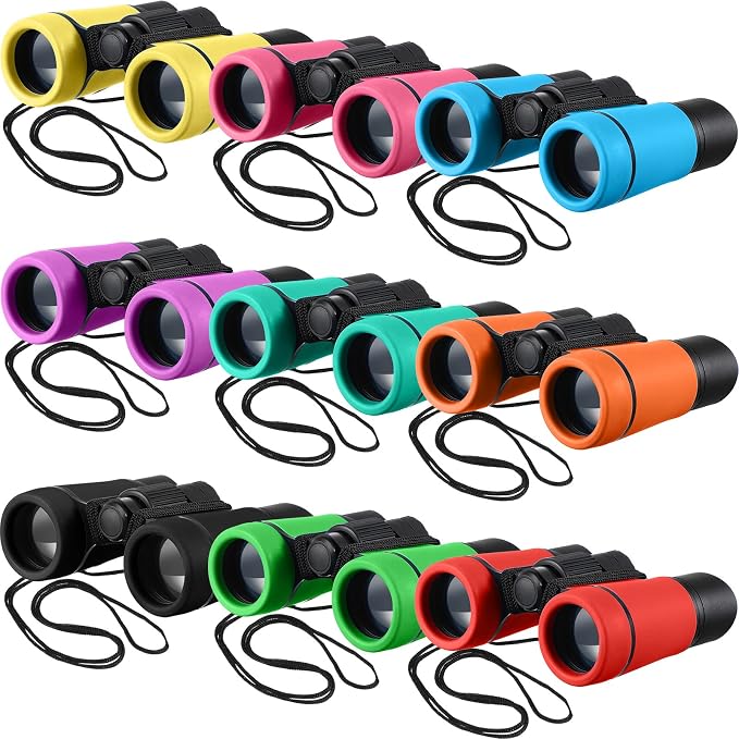 Yunsailing 9 Pack Kids Binoculars, Shockproof Compact Binoculars by Yunsailing