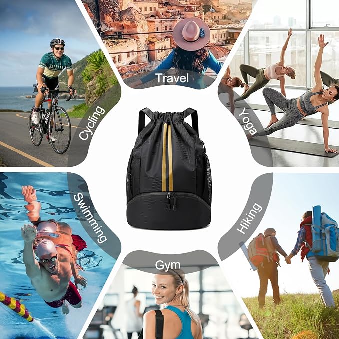Hoedia Sports Drawstring Backpack - Image 7