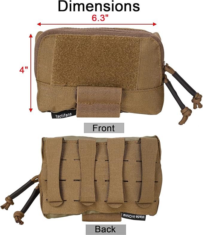 Tactical Molle Admin Pouch Chest Rig Small Molle Chest Pouch Utility MOLLE/Belt - Image 2