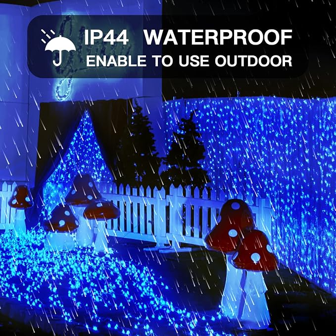 suddus Curtain Lights for Bedroom, 200 Led Hanging String Lights Outdoor - Image 5