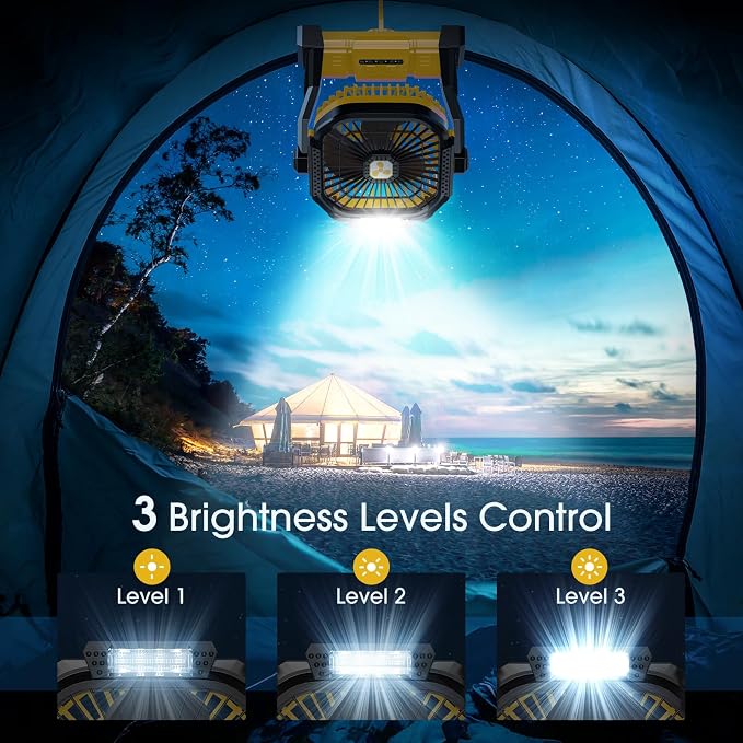 ONLYNEW Portable Fan Rechargeable, 20000mAh Cordless Battery Powered Fan - Image 4