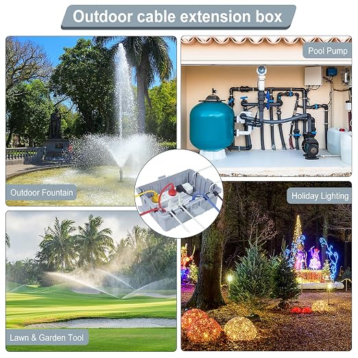 Large Outdoor Electrical Box Waterproof, IP54 Extension Cord Cover Weatherproof - Image 6