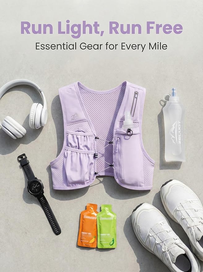 Zelvot Running Vest for Women Men, USA Original Patent, Adjustable Chest Straps - Image 6