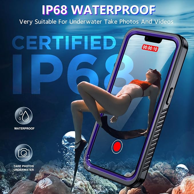 Red2Fire 2024 New for iPhone 14 Case Waterproof, Phone Case for iPhone 14 6.1" - Image 3