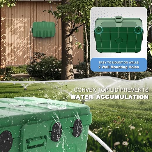 Flemoon IP54 Waterproof Electrical Box, Outdoor Plug Cover Weatherproof - Image 6
