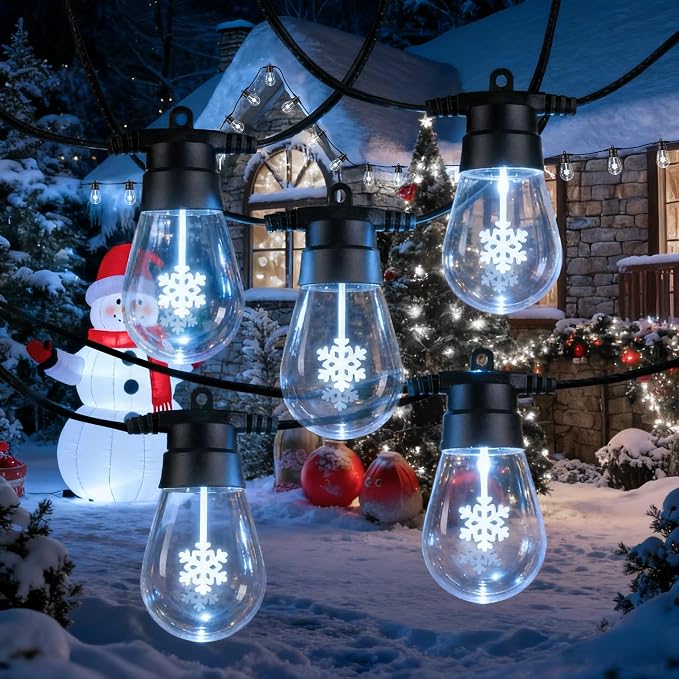 LED Outdoor String Lights, 50FT Patio Lights by Zeiliuled
