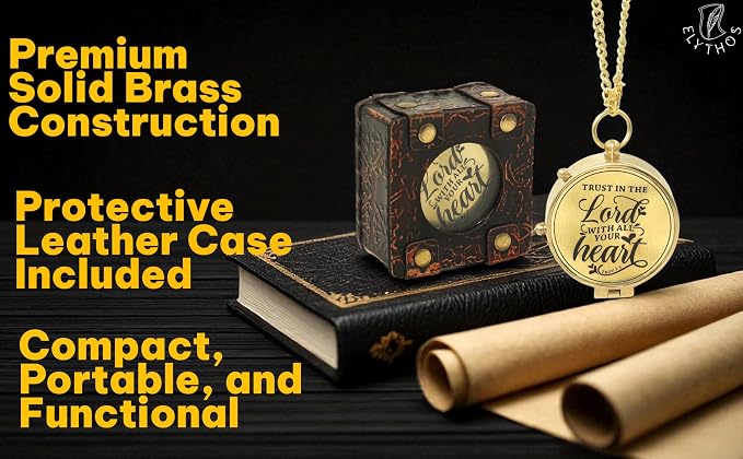 Handmade Brass Antique Compass - Image 8