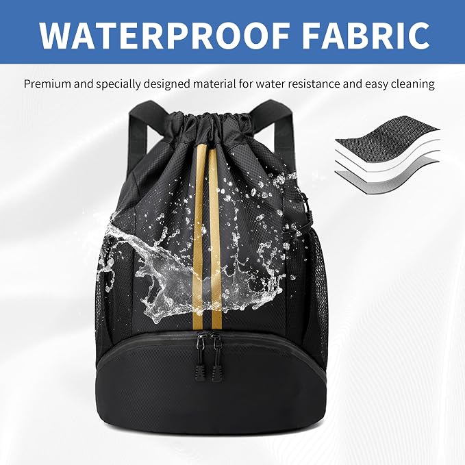 JELUTAR Drawstring Backpack Gym Bag - Image 6