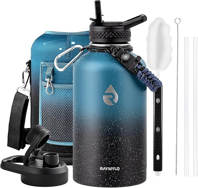 RAYMYLO 64oz Insulated Water Bottle, Triple Wall Vacuum Stainless Steel Water by RAYMYLO