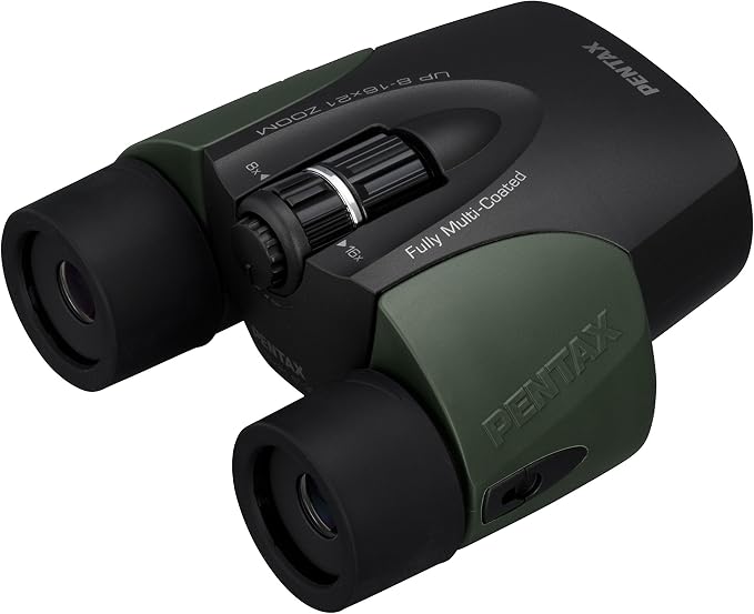 Pentax UP 8-16x21 Green Binoculars Fully-Multi Coating Zoom Tripod Socket - Image 2