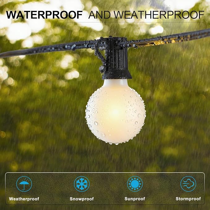 Lightdot 200FT Outdoor String Lights, LED Bistro String Lights - Image 3