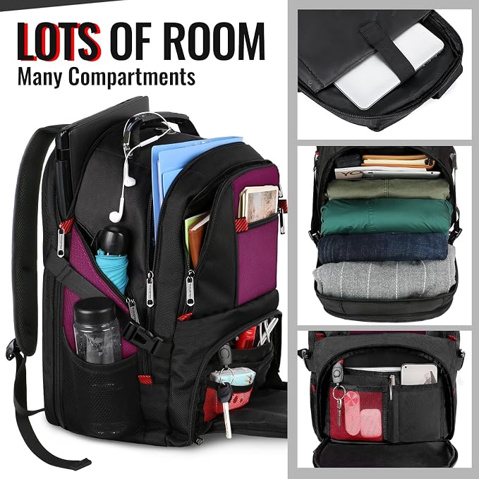 YOREPEK Large Backpack for Men, Extra Large Laptop Backpacks for Men Women - Image 2