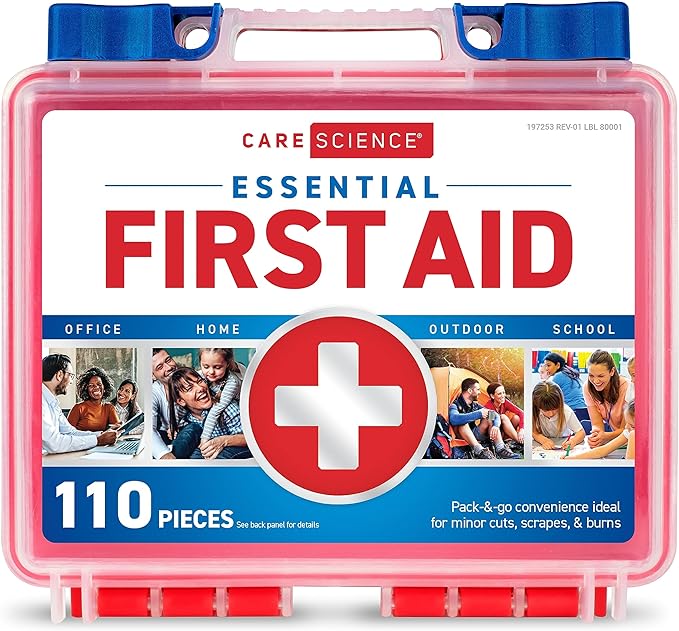 Care Science First Aid Kit, 110 Pieces | Professional Use by CareScience