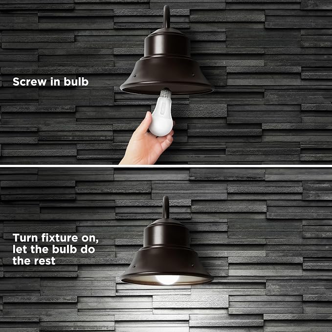 Feit Electric LED Dusk to Dawn Light Bulb, A21 100W Equivalent, Non-Dimmable - Image 8