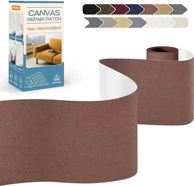 KING MOUNTAIN Canvas Repair Tape, Outdoor Gear Patch, 4×63 Inches, Waterproof by ForABetterHomeLife