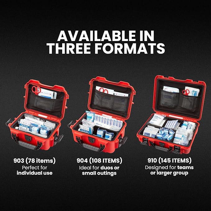 NANUK 910 Waterproof First Aid Kit 146pcs – Durable, Pre-Stocked First Aid - Image 7