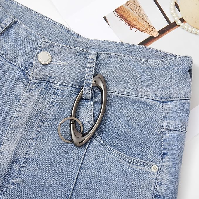 Y2K Cute Star Carabiner Keychain Cool Belt Loop Clip Starlight Heavy Duty - Image 5