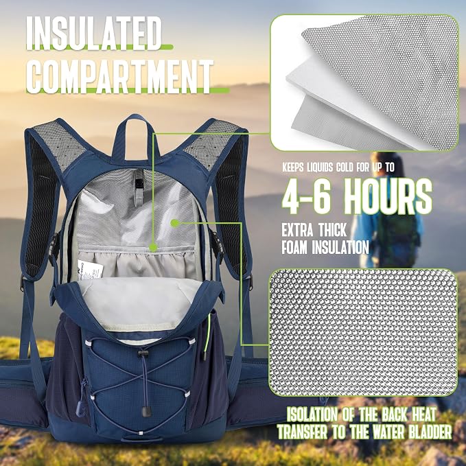 N NEVO RHINO Hydration Backpack, 18L Multipurpose Hiking Backpack - Image 3