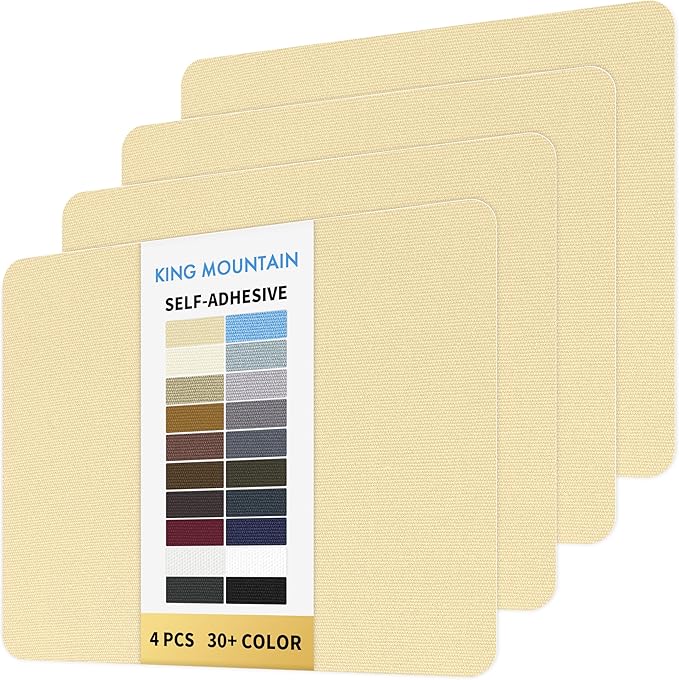 KING MOUNTAIN Canvas Repair Patch 9 x11 Inch 4 Pcs Self-Adhesive Waterproof by ForABetterHomeLife