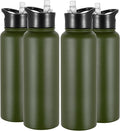 VEGOND 40 oz Insulated Water Bottle Bulk Stainless Steel Metal Water Bottles by VEGOND