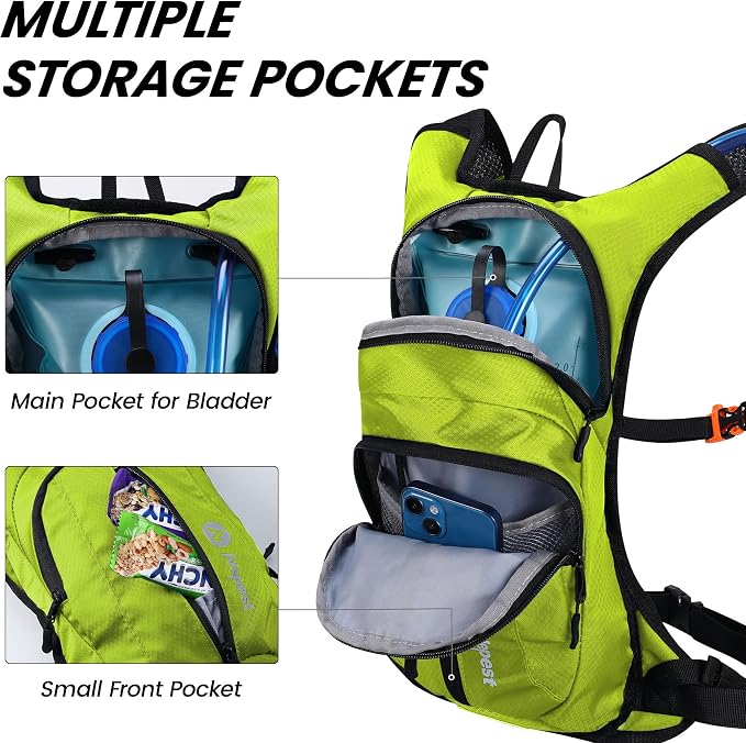 Nepest Hydration Pack Backpack for Women & Men, Lightweight Water Backpack - Image 4