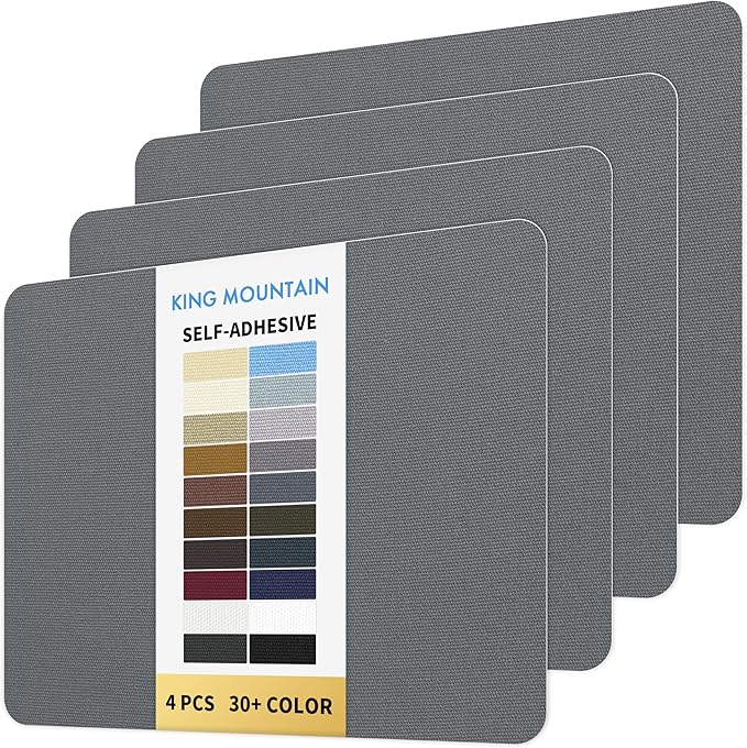 KING MOUNTAIN Canvas Repair Patch 9 x11 Inch 4 Pcs Self-Adhesive Waterproof by ForABetterHomeLife