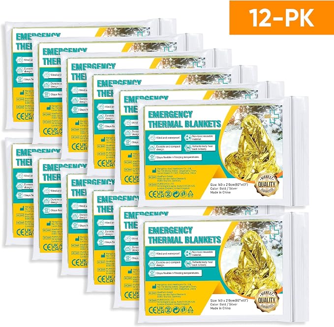General Medi Emergency Blanket, Emergency Gold Foil Blanket– Perfect - Image 2