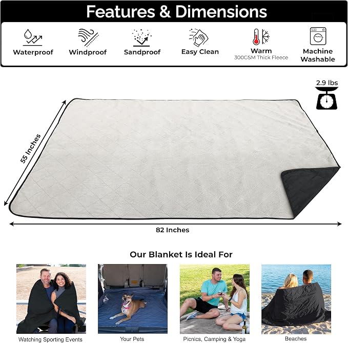 BRAWNTIDE Large Outdoor Waterproof Blanket - Image 2