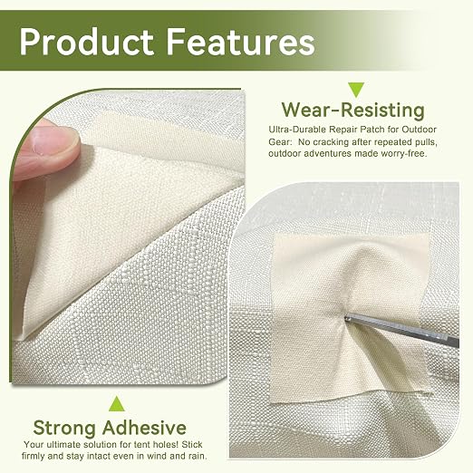 Besezx Canvas Repair Patch, Outdoor Gear Patch, 7.87x5.9 Inches 8PCS, - Image 4
