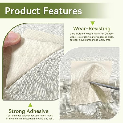 Besezx Canvas Repair Patch, Outdoor Gear Patch, 7.87x5.9 Inches 8PCS, - Image 4