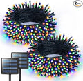 JMEXSUSS 2 Pack Solar String Lights Outdoor Waterproof, Total 400 LED 151FT by JMEXSUSS
