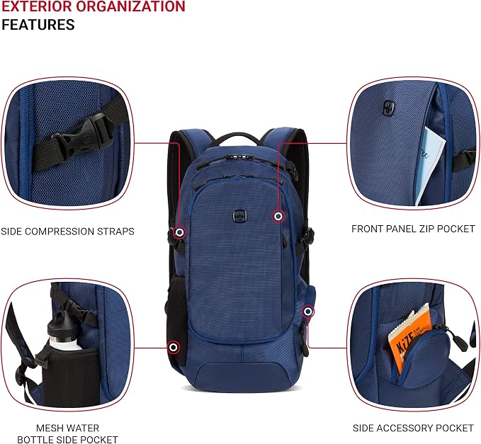 SwissGear 3598 Backpack, Narrow Daypack - Image 3
