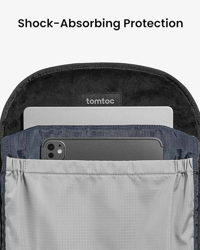 tomtoc 16-Inch Laptop Backpack, 22L Lightweight Daypack, Protective Organized - Image 5