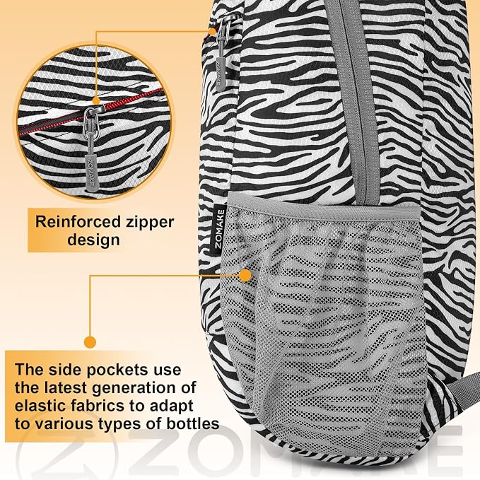 ZOMAKE Lightweight Packable Backpack, Foldable Backpacks Small Daypack - Image 7