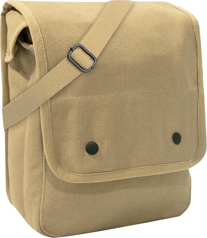 Rothco Canvas Map Case Shoulder Bag – Rugged Crossbody EDC Utility Storage by Rothco