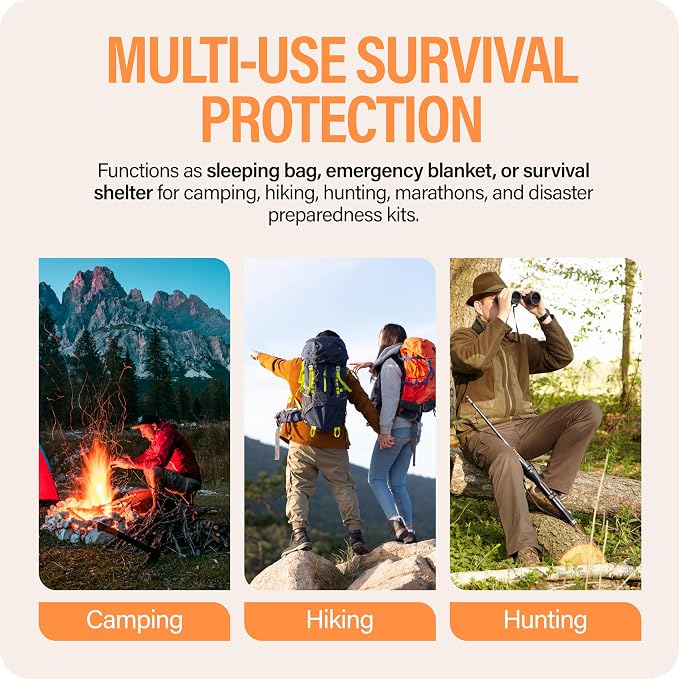 Primacare CB-3684-2 Pack of 2 Emergency Sleeping Bags - Image 3