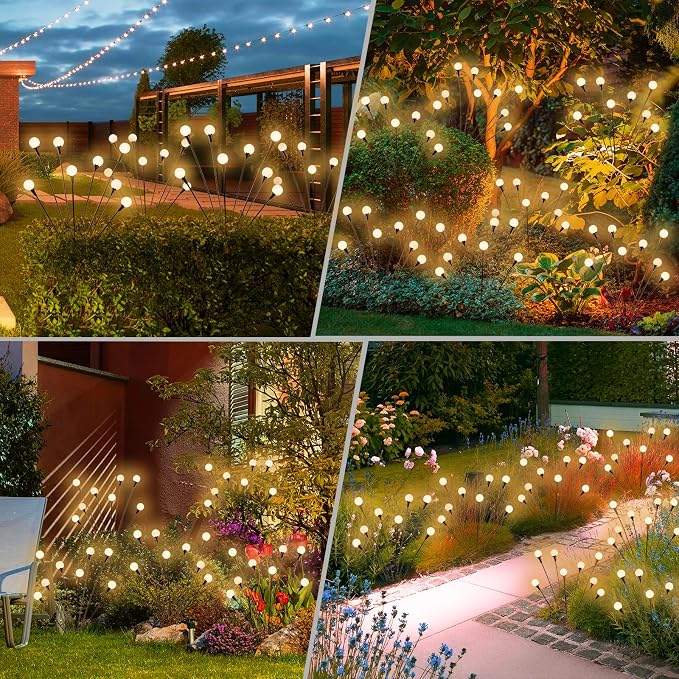 vignuto Solar Lights Outdoor Waterproof, 6 Packs 48LED, Garden Decor, Patio - Image 6