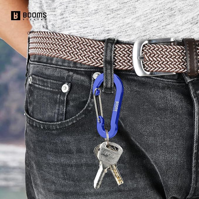 Booms Fishing CC5 Multi-Use Carabiner Clips, 10 Pack 2.7" Small Caribeener Clips - Image 4