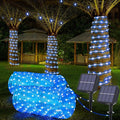 Solar Rope Lights, 2 Packs Total 66ft 200LED Solar String Lights, 8 Modes by Jnaurb