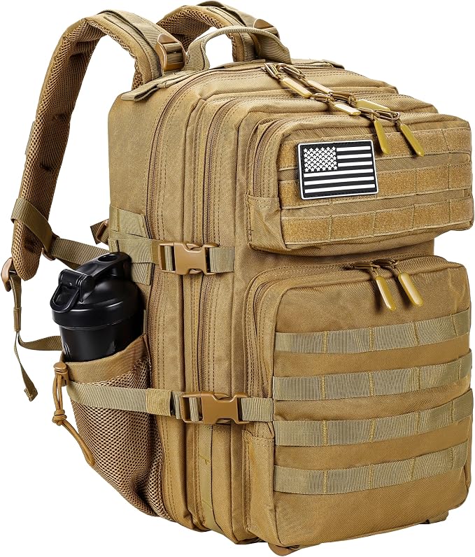 LHI Military Tactical Backpack for Men and Women 45L Army 3 Days Assault Pack by LHI