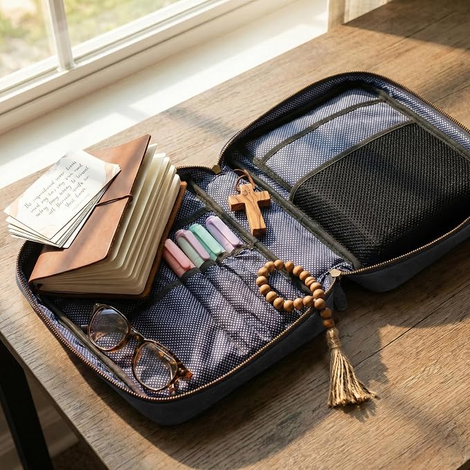 LEATHER VILLAGE Handmade Vintage Leather Bible Cover - Image 6